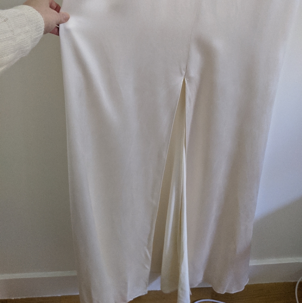Reformation Cabot Ivory Maxi Wedding Gown M - Picture 7 of 11